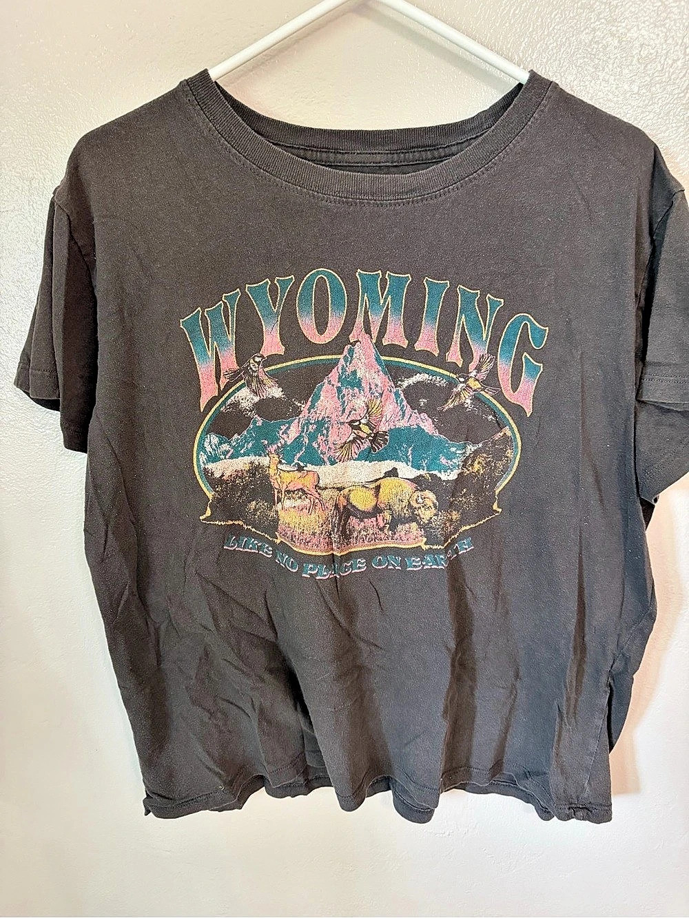 Mighty Fine Wyoming Like No Place On Earth Graphic Tee